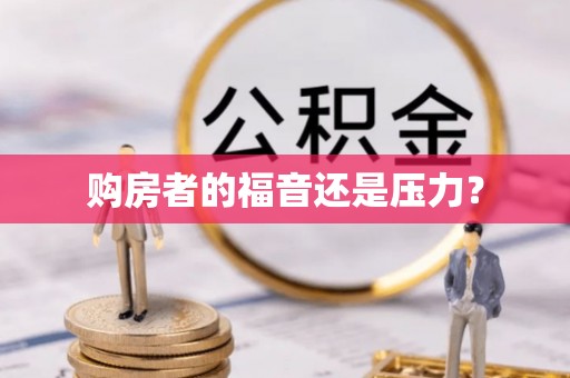 兰西购房者的福音还是压力？