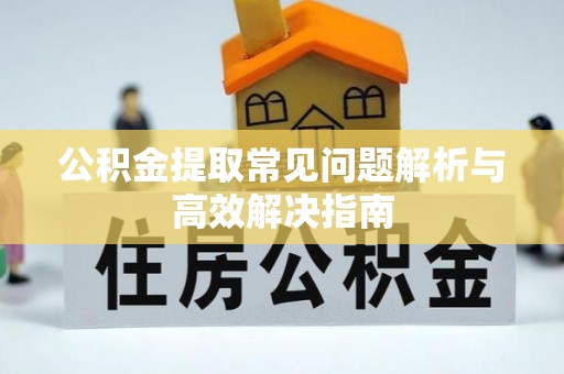 兰西公积金提取常见问题解析与高效解决指南